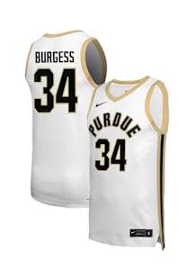 Raleigh Burgess  Nike Purdue Boilermakers White NIL Name And Number Jersey