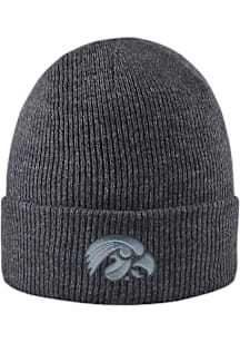 LogoFit Iowa Hawkeyes Dark Grey North Pole Mens Knit Hat