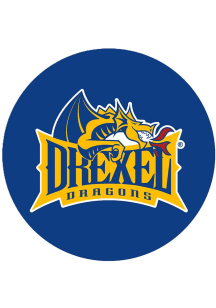 Navy Blue Drexel Dragons 3&quot; Main Mark Button