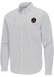 Antigua Houston Dynamo Mens Ash Ellis Long Sleeve Dress Shirt