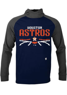 Levelwear Houston Astros Mens Navy Blue Uproar Arcade Long Sleeve Hoodie