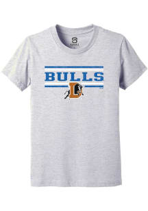 Summit Sportswear Durham Bulls Youth Grey Double Bars Short Sleeve T-Shirt
