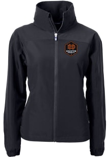 Cutter and Buck Houston Dynamo Womens Black Charter Eco Light Weight Jacket
