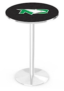North Dakota Fighting Hawks Chrome Round Base Pub Table