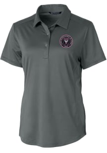 Cutter and Buck Inter Miami CF Womens Graphite Prospect Short Sleeve Polo Shirt