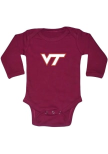 VA TECH Inf MAROON Primary Logo LS Creeper