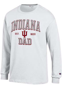 Champion Indiana Hoosiers White Est Date Dad Jersey Long Sleeve T Shirt