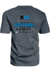Big Ten 2025 Big Ten Baseball Short Sleeve T Shirt - Charcoal