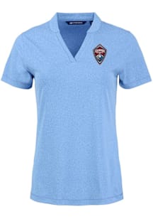 Cutter and Buck Colorado Rapids Womens Light Blue Forge Short Sleeve T-Shirt