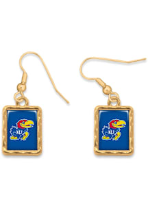 Kansas Jayhawks Vivian Gold Womens Earrings