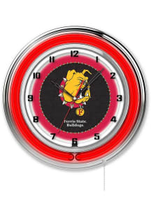 Ferris State Bulldogs 19in Neon Wall Clock