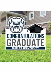 Butler Bulldogs Congratulations Graduate Yard Sign - White