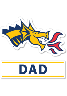 Navy Blue Drexel Dragons 3 Inch Dad Decal