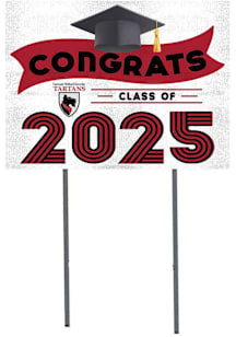 Carnegie Mellon Tartans KH Sports Fan 18x24 Yard Sign with Stakes Class of 2025 Yard Sign - White