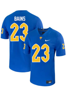 Kavir Bains Nike Mens Blue Pitt Panthers NIL Name And Number Football Jersey