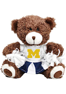 Michigan Wolverines Cheerleader Bear Plush - Navy Blue
