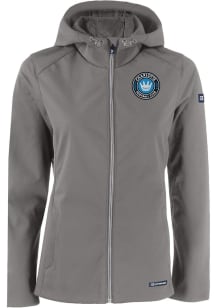 Cutter and Buck Charlotte FC Womens Graphite Evoke Light Weight Jacket