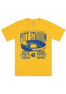 Pitt Panthers Gold Homefield Pitt Stadium Short Sleeve Fashion T Shirt