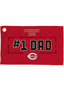 Cincinnati Reds #1 Dad Waffle Golf Towel