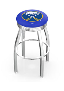 Buffalo Sabres 3 Ring Chrome Seat Pub Stool - Silver