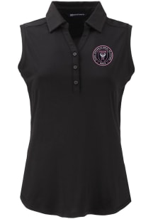 Cutter and Buck Inter Miami CF Womens Black Forge Eco Polo Shirt