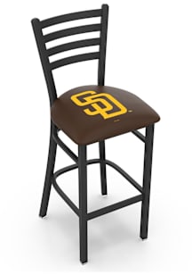 San Diego Padres Stationary Pub Stool - Black