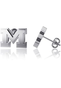 Logo Michigan Wolverines Womens Earrings -