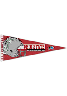 Ohio State Buckeyes 2025 BIG10 Football Championship Pennant - White