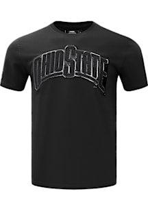 Pro Standard Ohio State Buckeyes Black Triple Black Short Sleeve Fashion T Shirt