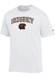 Champion Hersey Bears White Arch Mascot Short Sleeve T Shirt