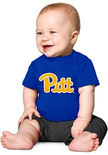 Pitt Panthers Infant Primary Logo Short Sleeve T-Shirt Blue