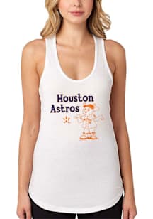 Orbit  Soft As A Grape Houston Astros Womens White Racerback Tank Top