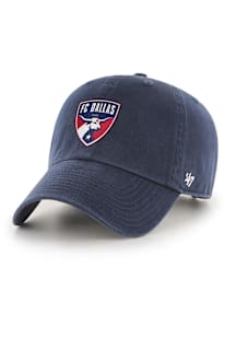47 FC Dallas MLS Clean Up No Loop Label Adjustable Hat - Navy Blue