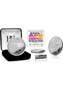 New England Patriots 2025 AFC Champions Silver Plated Collectible Coin