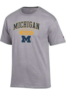 Champion Michigan Wolverines Grey Class of 2028 Jersey Short Sleeve T Shirt