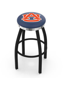 Auburn Tigers Chrome Seat Pub Stool - Black