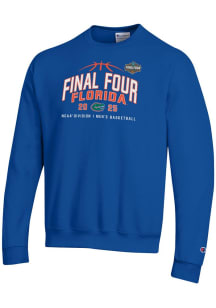 Champion Florida Gators Mens Blue 2025 Final Four Bound Powerblend Long Sleeve Crew Sweatshirt
