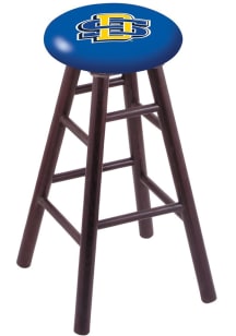 South Dakota State Jackrabbits Round Cushion Oak Pub Stool - Brown
