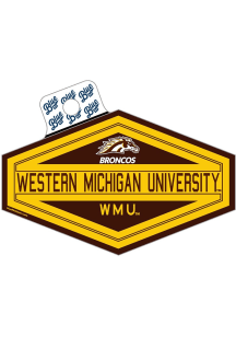 Brown Western Michigan Broncos Easy Street Stickers