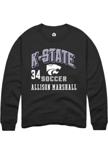 Allison Marshall Rally Mens Black K-State Wildcats NIL Arch Logo Player Crew