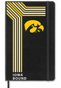 Black Iowa Hawkeyes School Bound team logo Notebook and Folder