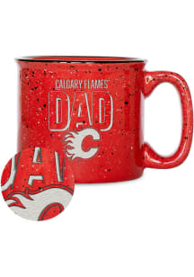 Calgary Flames Dad 12oz Campfire Ceramic Mug - Red
