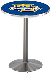 Marquette Golden Eagles Stainless Round Base Pub Table