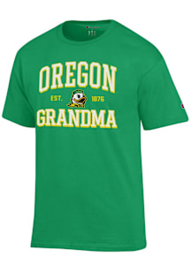 Champion Oregon Ducks Green Est. Date Grandma Jersey Short Sleeve T Shirt