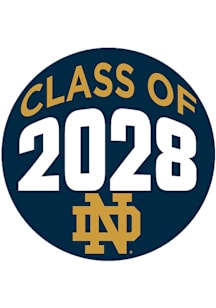 Notre Dame Fighting Irish 3" Class of 2028 Button - Navy Blue