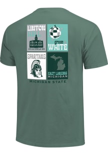 Michigan State Spartans Preppy Posters Short Sleeve T-Shirt - Green