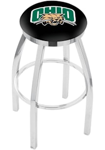 Ohio Bobcats Chrome Pub Stool - Silver