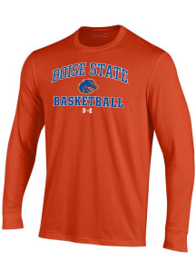 Under Armour Boise State Broncos Orange Basketball Performance Long Sleeve T Shirt