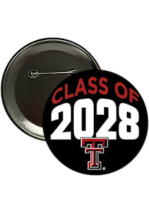 Texas Tech Red Raiders 3" Class of 2028 Button - Red