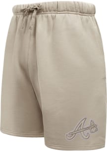 Pro Standard Atlanta Braves Mens Tan Neutral Shorts